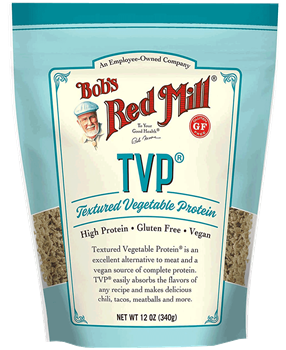 Try Bob’s Red Mill Textured Vegetable Protein on FakeMeats.com