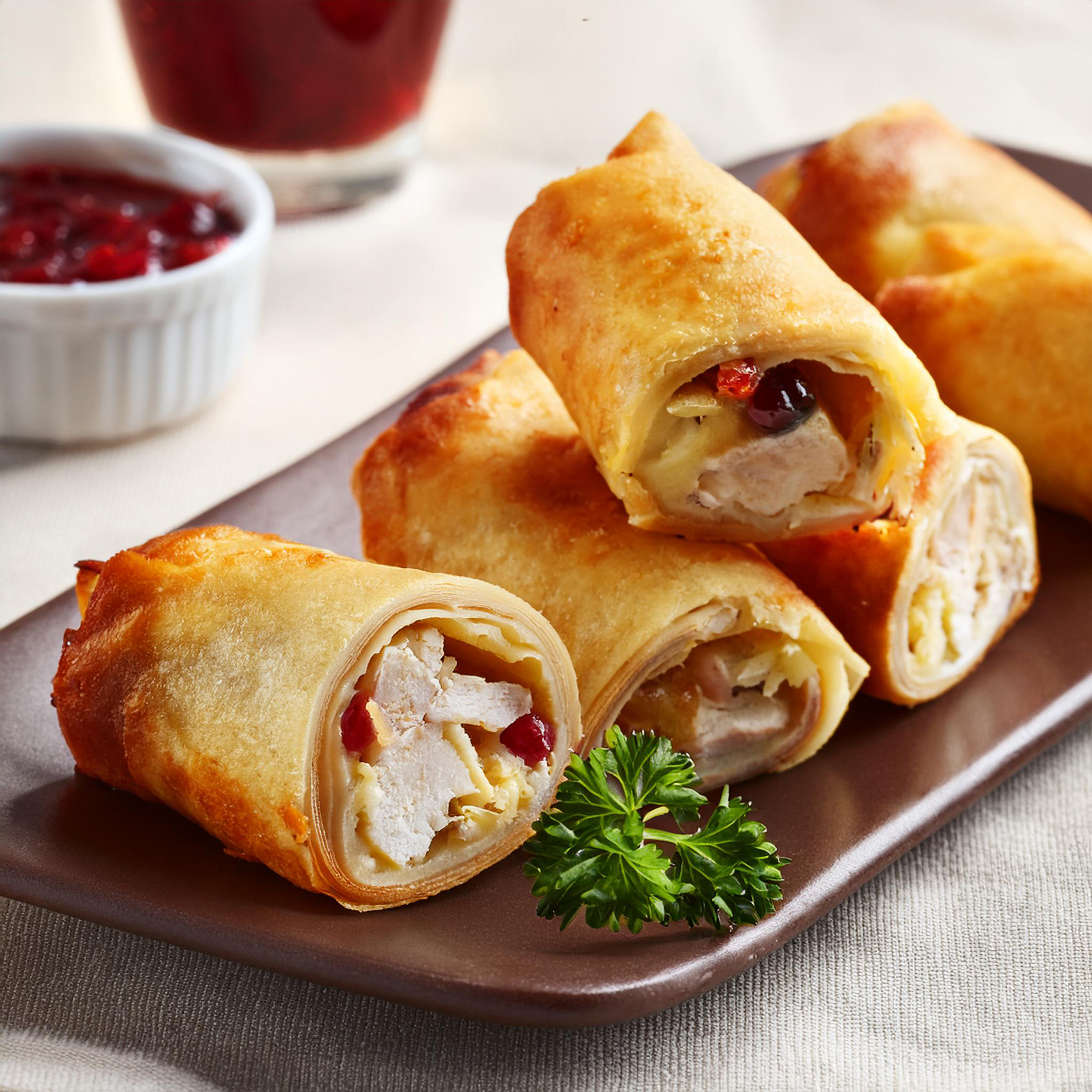 Plant Based Holiday Roast Eggrolls on FakeMeats.com