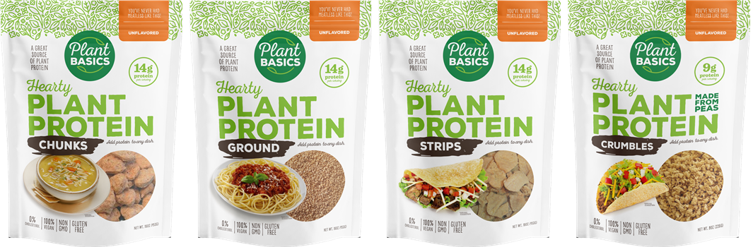 Try Plant Basics Hearty Plant Protein on FakeMeats.com