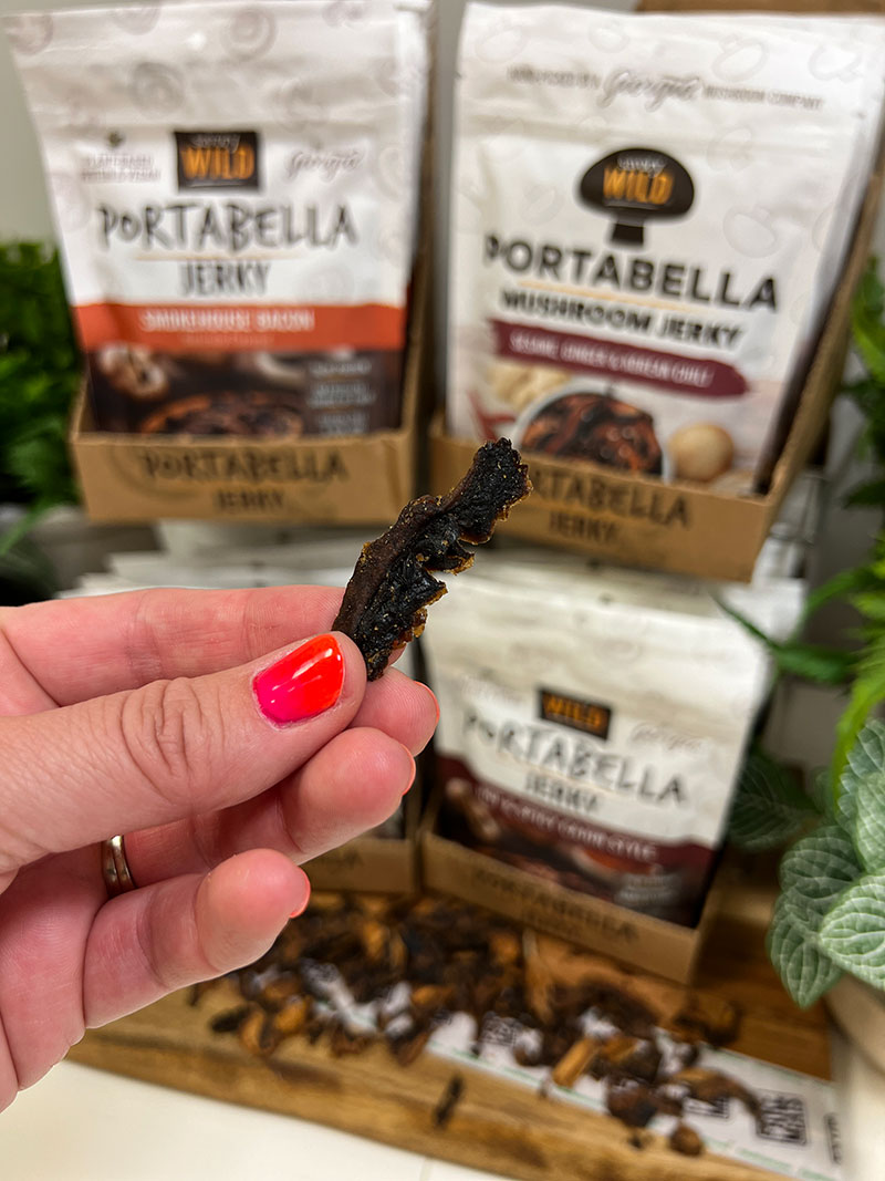 Top Savory Wild Portabella Jerky Products on FakeMeats.com